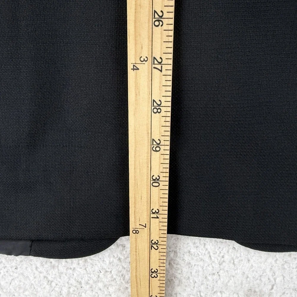 Hugo Boss Suit Jacket Mens 46 Black‎ Wool 3 Button Notch Lapel Made USA